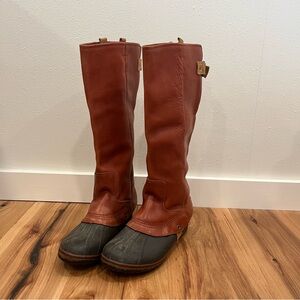 SOREL leather and rain boot